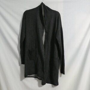 DYNAMITE | medium | Charcoal Long Sleeve Open Front Cardigan With Pockets | NWT
